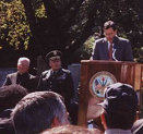 .Secretary of the Army: Louis Caldera addresses the audience and lauds the accomplishments and contributions of the Puerto Rican Combat Soldier and the 65th Infantry Regiment to the United States of America