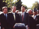 Senator McClintock, Puerto Rico,  Governor Rossello, Puerto Rico, Secretary of the Army, Louis Caldera,  Mr. Francisco Alicea, President of the 65th Infantry Retired Association, Puerto Rico.