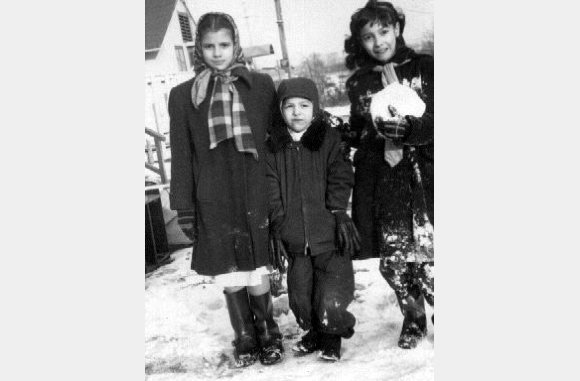 My cousin Grace, myself, and my sister Mildred - 1951