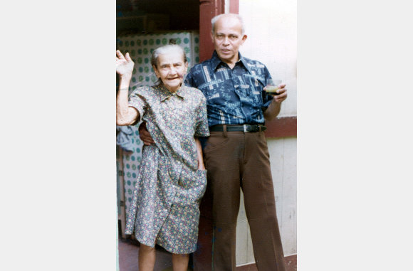 My grandmother Julia Ortiz Garcia and my father Francisco Nieves Ortiz