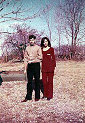 My brother Michael and our cousin Mercedes - 1969 - 1970