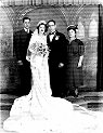 My parents wedding photo - left to right - Clement Resto, Emilia Ortiz, Francisco Nieves, Claudina Aponte
