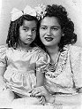 My sister Mildred and my mother Emilia Ortiz Aponte - 1945