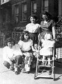 My aunt Carmen Delia, my sister Mildred, next door neighbor, my mother Emillia and my youngest sister Ruth Yolanda. 1952