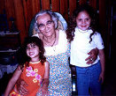 My aunt Rosalina and two of her greatgrand children, Claudia & Kela.