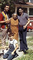 My cousin Domingo "Nano" , my aunt Rosalina, myself, and David.