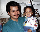 My cousin Orlando & my son Matthew. 1990