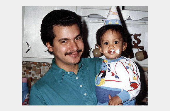 My cousin Orlando & my son Matthew. 1990