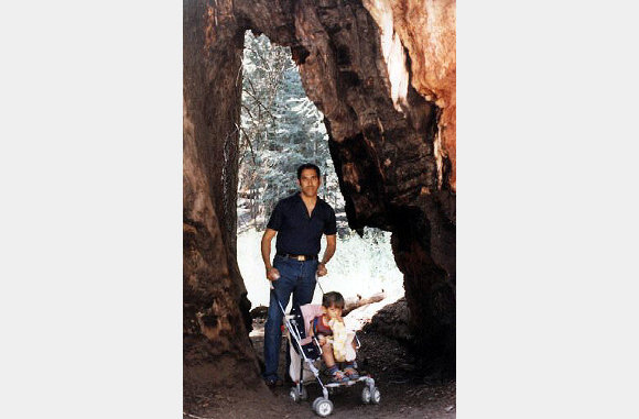 John and I at Sequioa National Park, California - 1985