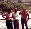 My brother in law Angel Jr., my father in law Angel, and myself at the beach. 1982