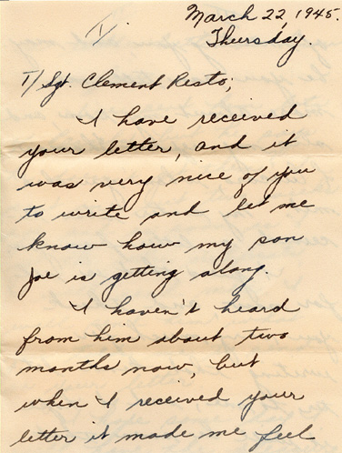 letters. Letter from Annie Burt